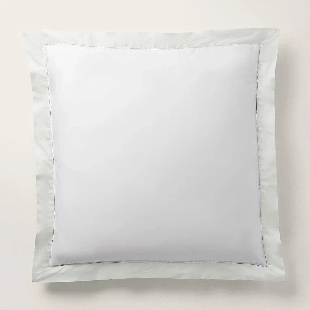 Brand New Ralph Lauren Organic Sateen Border European Sham Parchment 26x26